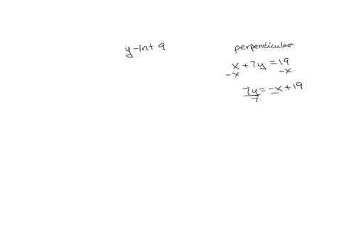 find-an-equation-of-the-line-with-a-y-intercept-9-and-perpendicular-to-x-7y-19-a7x-y-9-b-x-y-9-c-x-7y-9-d-x-7y-63-32765
