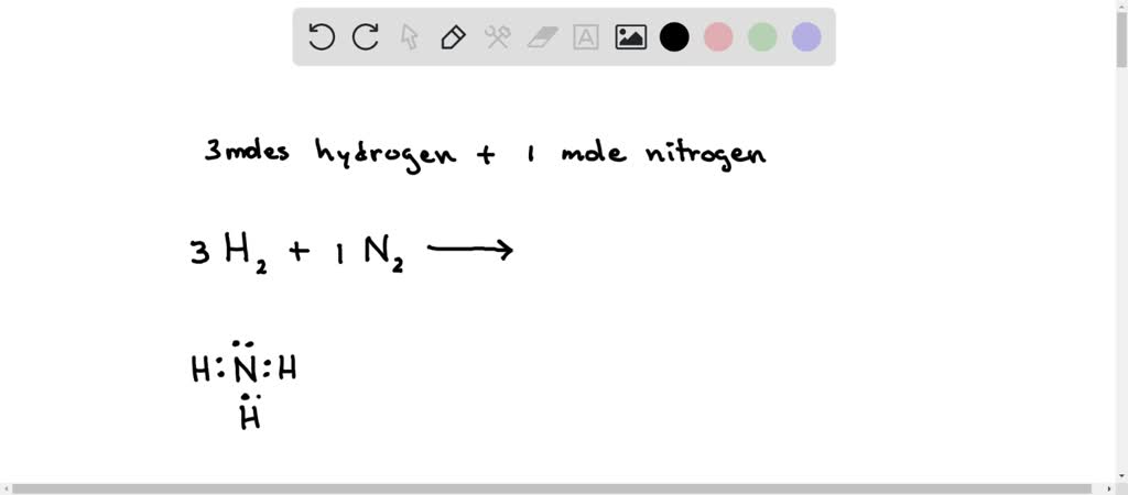 SOLVED: ' . ^ . . 1 enele 36 In chemical reaction, 3 moles of 'hydrogen ...