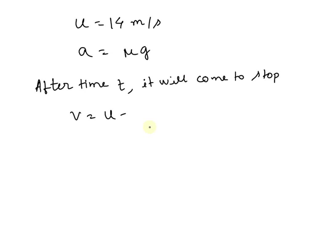 SOLVED A hockey puck is sliding across the ice with an initial