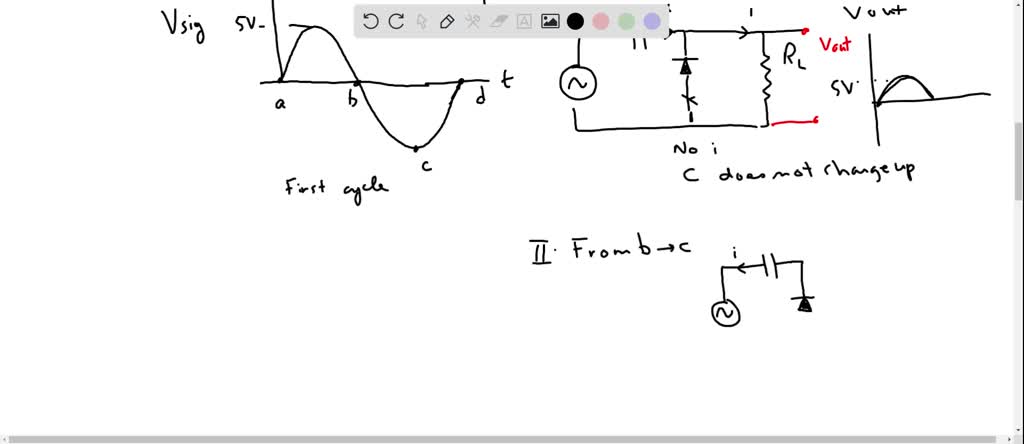 SOLVED: The following graph shows the output voltage of the 3 output ...