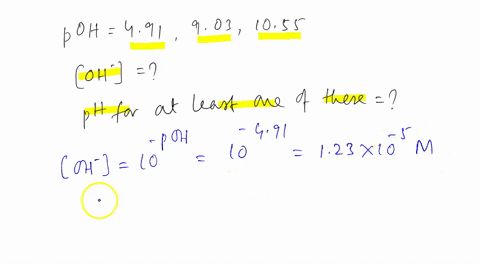 calculate-the-hydroxide-ion-concentration-in-solution-at-25c-in-which-the-poh-is-a-491-903-and-c-1055-determine-the-ph-for-at-least-one-of-these-writc-an-equation-for-the-dissociation-of-hno-82568