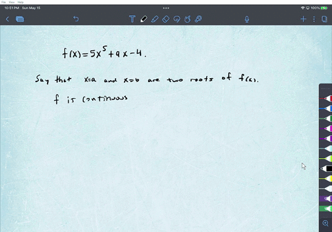 point-this-problem-you-will-use-rolle-theorem-t0-determine-whether-possible-for-the-function-fx-5x5-to-have-two-more-real-roots-or-equivalently-whether-the-graph-of-y-fx-crosses-the-x-axis-t-52308