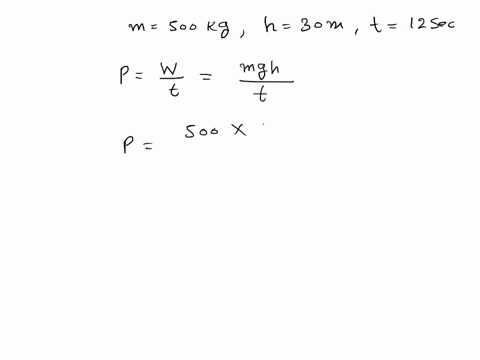 electro-mechanical-system-5-an-electric-motor-lifts-a-mass-of-500kg-through-a-height-of-30m-in-12-s-as-shown-in-fig-3-calculate-the-power-developed-by-the-motorin-kw-and-in-hp-112s-500kg-30m-19034