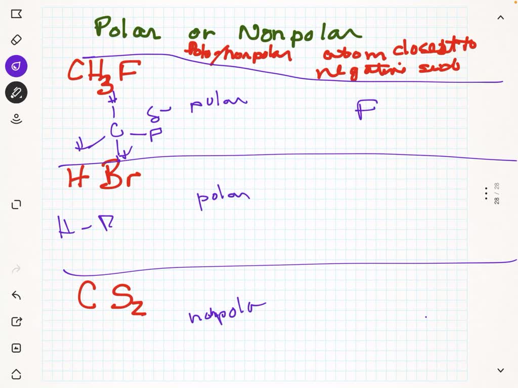 Solved Decide Whether Each Molecule Or Polyatomic Ion Polar Or Nonpolar If The Molecule Or 8667