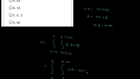 use-double-integral-to-find-the-volume-of-the-tetrahedron-bounded-by-the-coordinate-planes-and-the-plane-z-24-12x-3y-oa-64-b-35-c-0-5-d-86-79109