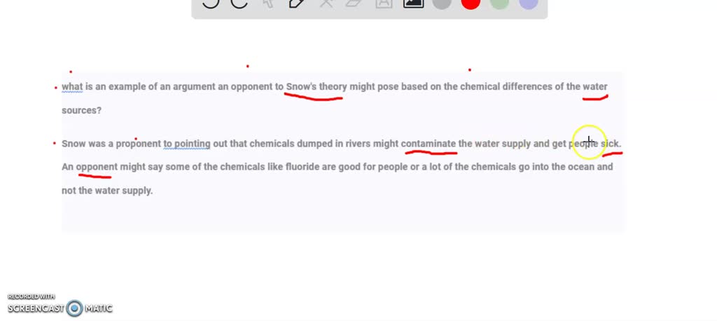 SOLVED What Is An Example Of An Argument An Opponent To Snow s Theory Might Pose Based On The 
