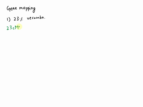 1-during-a-dihybrid-cross-involving-two-linked-genes-23-percent-of-the-resulting-gametes-showed-a-recombinant-genotype-these-two-linked-genes-are-_____-map-units-apart-a-77-b100-c23-d-27-2-g-63211