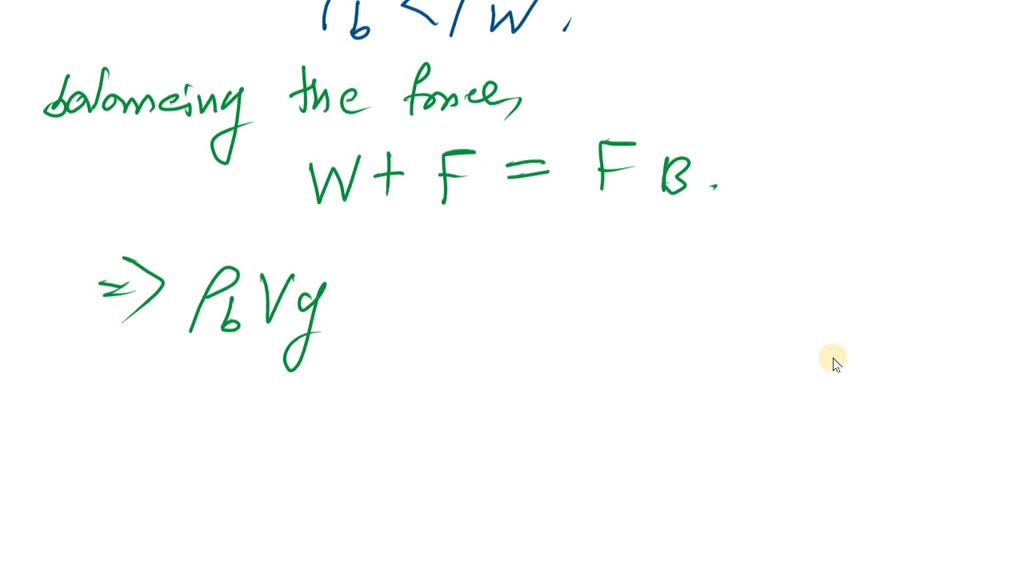 SOLVED A ball has a diameter of 3.73 cm and average density of 0.0841
