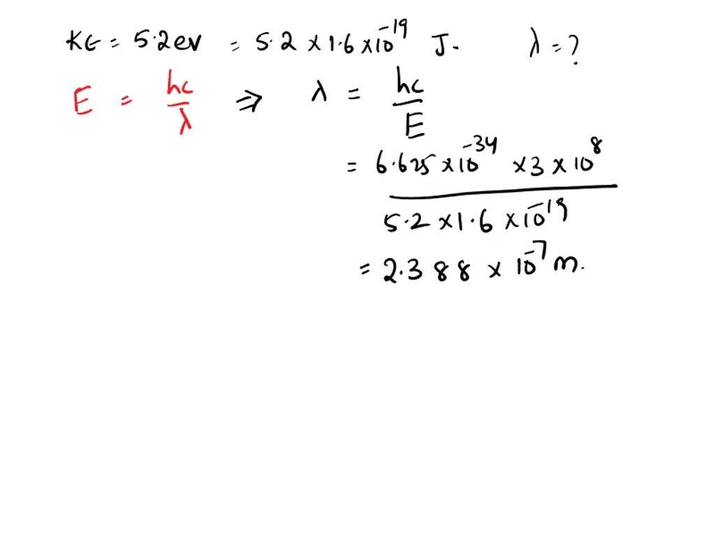 SOLVED 11 What is the frequency (per second) and energy per quantum