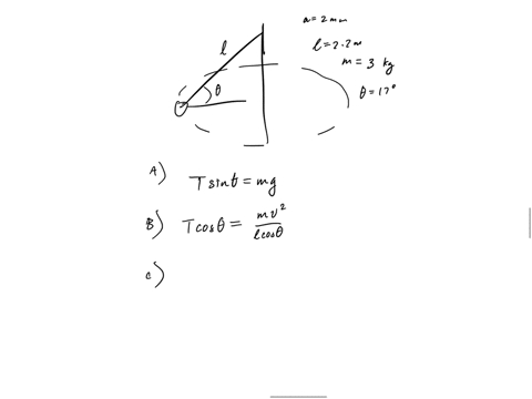 a-tethered-ball-moves-in-a-horizontal-circle-supported-by-a-rope-22-m-long-under-tension-as-shown-the-rope-has-a-circular-cross-section-of-width-2-mm_-the-mass-of-the-ball-is-3-kg-the-rope-m-22985