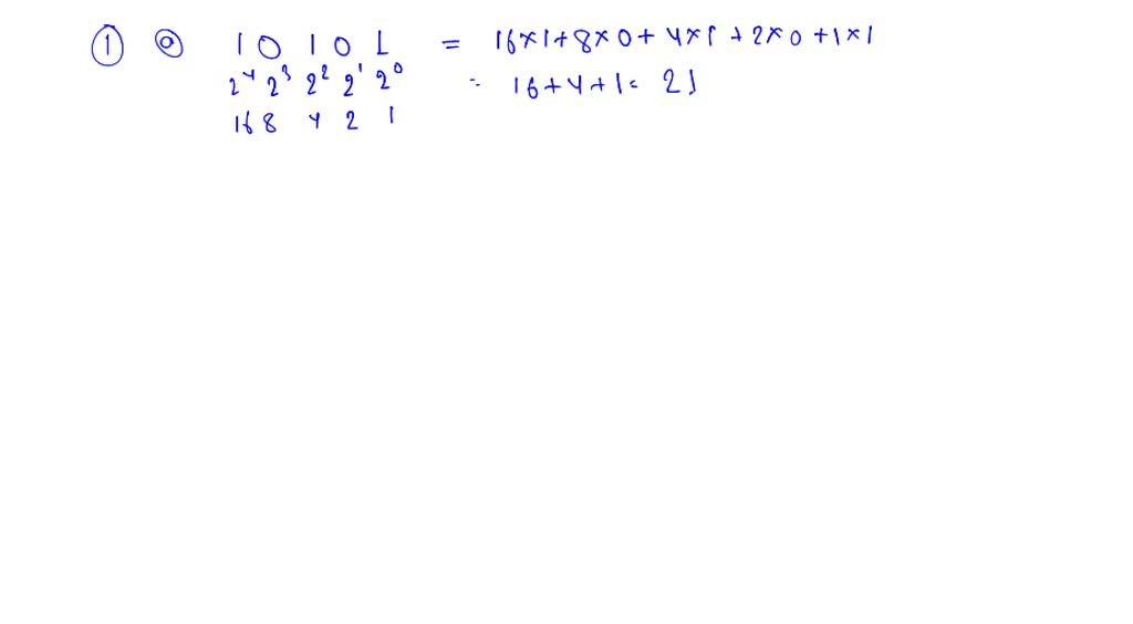 SOLVED: Perform the following conversions using subtraction or division ...