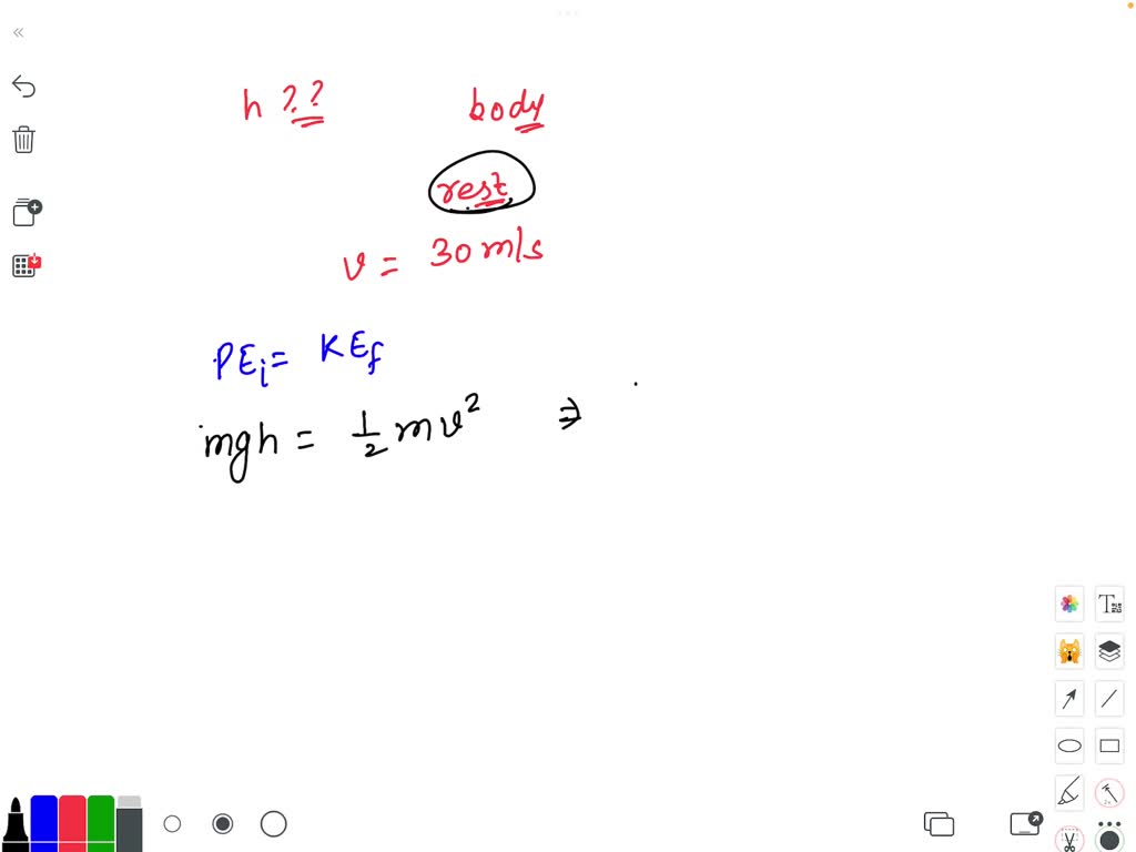 SOLVED Calculate the height from which a body is released from rest if