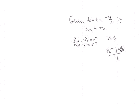 find-the-values-of-the-trigonometric-functions-of-t-from-the-given-information-tan-t-4-cos-t-0-3-sin-t-5-cos-t-3-x-5-4-csc-t-x-5-3-sec-t-3-4-cot-t-70245