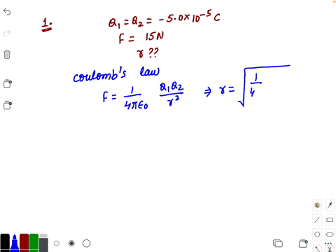 1-two-negative-charges-that-are-both-50-x-10-5-c-push-each-other-apart-with-a-force-of-15-n-how-far-apart-are-the-two-charges-2-the-electric-charge-is-sometimes-conserved-when-conduction-occ-72592