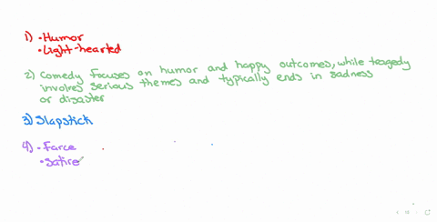 name-the-two-main-characteristics-of-comedy-how-is-comedy-different-from-tragedy-name-and-define-one-technique-of-comedy-select-two-forms-of-comedy-and-describe-each-of-them-define-tragicome-32568
