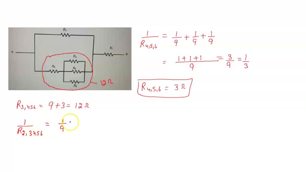 SOLVED: If the current through the resistor of resistance R2 + 1 is 6A ...