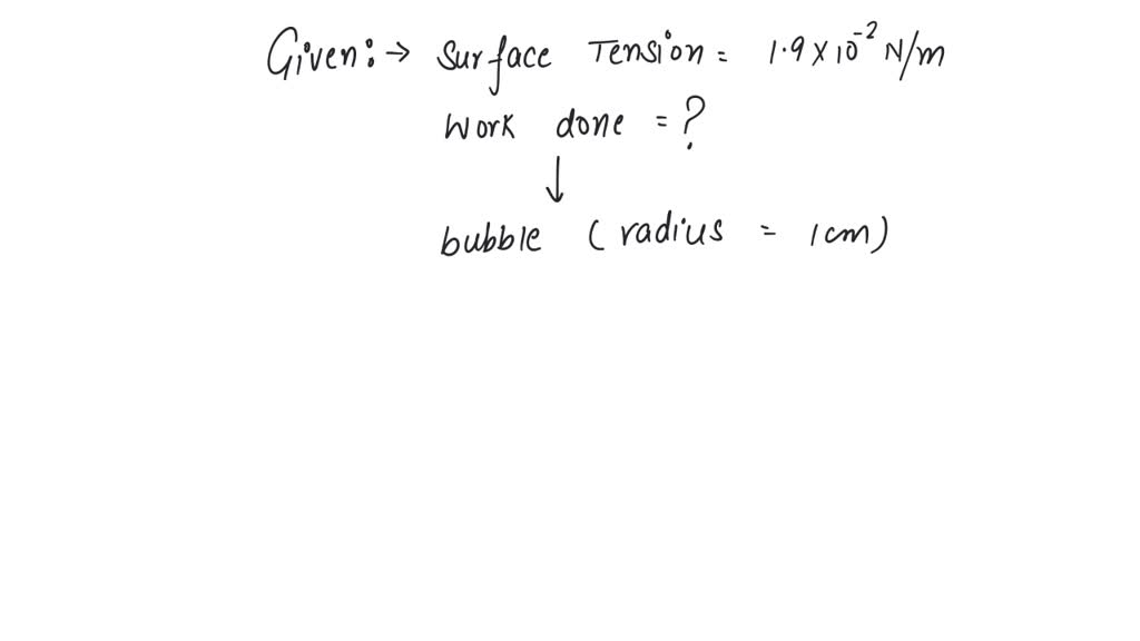 SOLVEDSurface tension of a soap solution is 1.9 *10^2 N/ m . Work done in blowing a bubble of