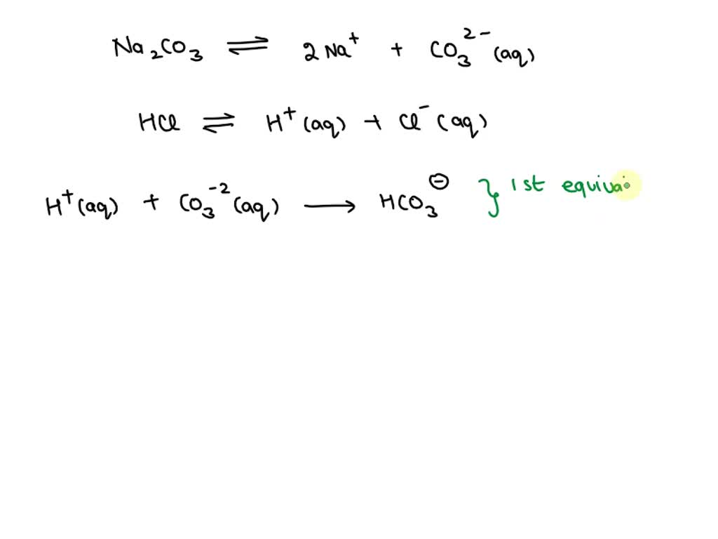 SOLVED Sketch a titration curve for the titration of Na2CO3 with HCl