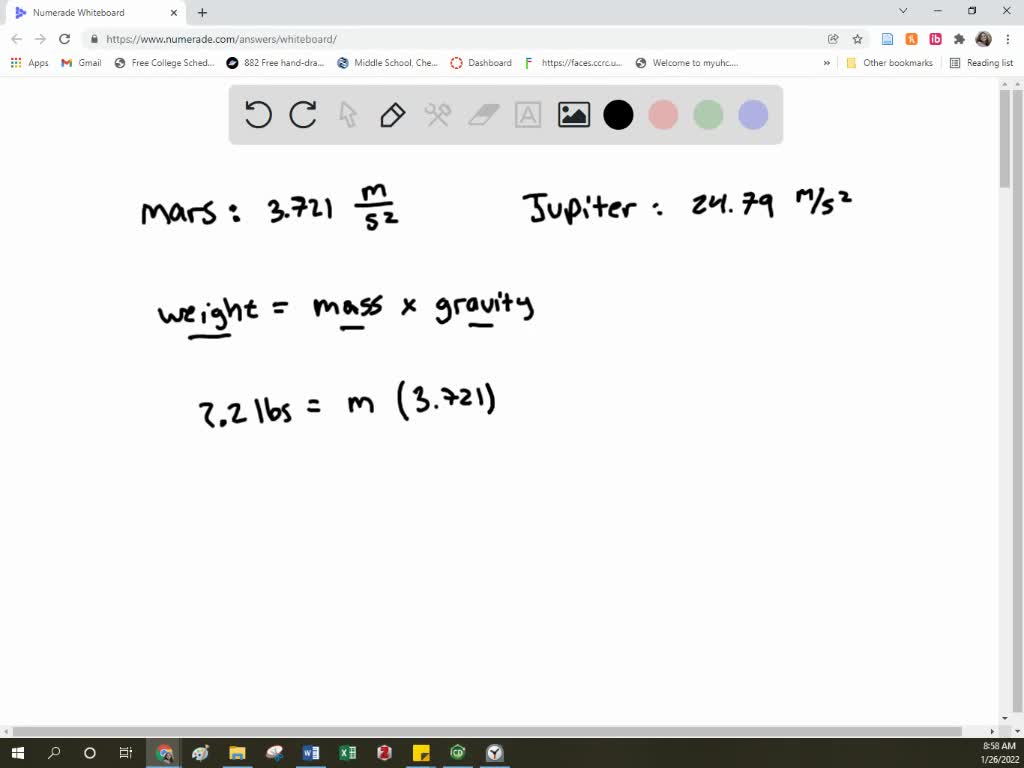 SOLVED What would be the weight of an object on Jupiter if the object