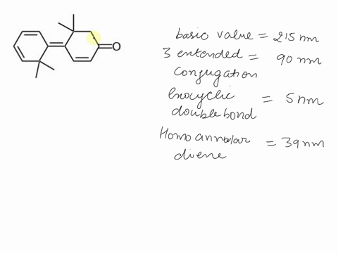 use-woodward-fieser-rules-to-estimate-the-max-for-the-following-two-compounds-show-all-working-acyclic-and-heteroannular-dienes-215-nm-homoannular-dienes-253-nm-extended-conjugation-30-nm-al-13649