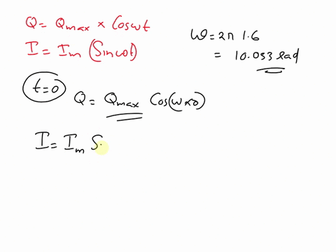 a-charged-capacitor-is-connected-to-an-ideal-inductor-to-form-an-lc-circuit-with-a-frequency-of-oscillation-f-16-hz-at-time-t-0-the-capacitor-is-fully-charged-at-a-given-instant-later-the-ch-89529
