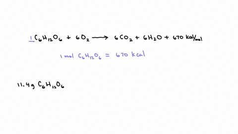the-oxidation-of-glucose-c6h12o6-to-carbon-dioxide-and-water-is-exothermic-the-heat-liberated-is-the-same-whether-glucose-is-metabolized-in-the-body-or-burned-in-air-c6h12o66o2-6co26h2o670kcalmol-gluc