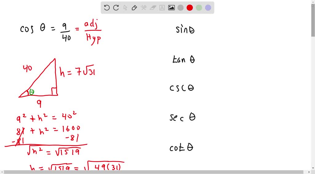 Find The Other Five Trigonometric Ratios Of θ