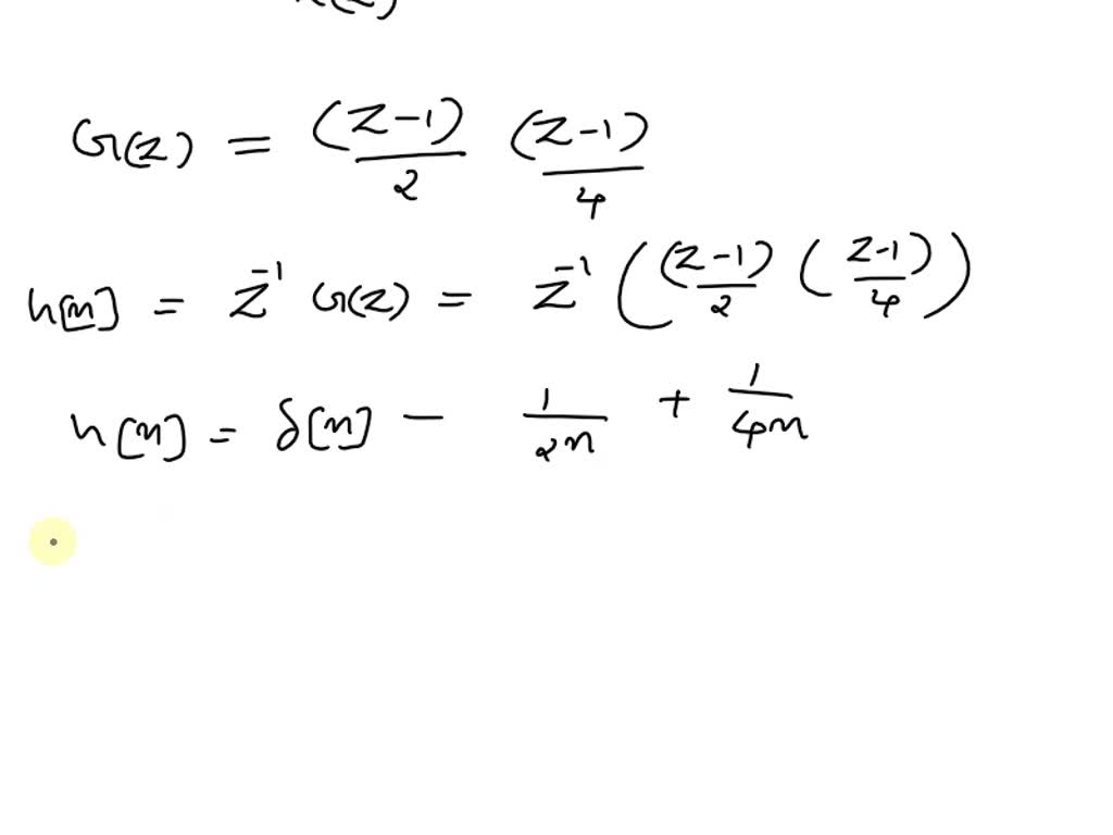 Solved A Second Order Discrete Time System Is Described By The Transfer Function G Z Y Z R