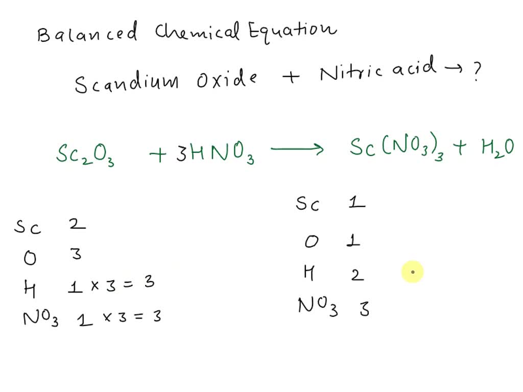 SOLVED Write the balanced chemical equation for the reaction of