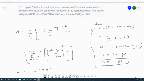 you-deposit-100-each-month-into-an-account-earning-7-interest-compounded-monthly-how-much-will-you-have-in-the-account-in-30-yearshow-much-total-money-will-you-put-into-the-account-how-much-92108