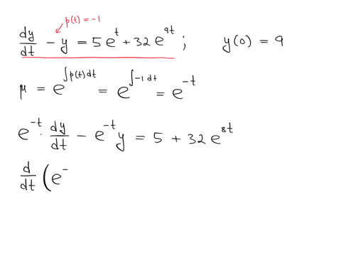 2-points-solve-the-initial-value-problem-fracd-yd-t-y5-et32-e9-t-with-y09-y
