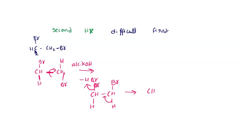 SOLVED: Why does second molecule of hydrogen halide is removed with ...