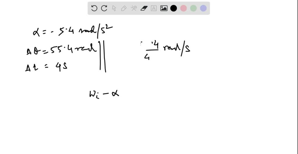 SOLVED A handbrake is applied to a rotating flywheel, initially moving