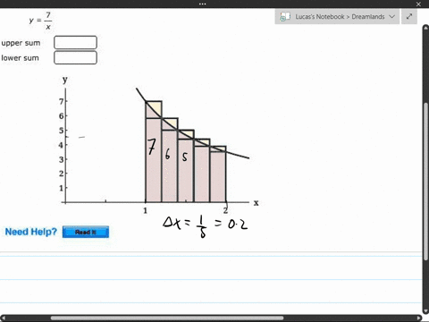 use-upper-and-lower-sums-to-pproximate-the-area-cf-the-region-using-the-given-number-of-subintervals-of-equal-width-round-your-answers-to-three-decimal-places-upper-sum-lower-sum-need-help-f-76993