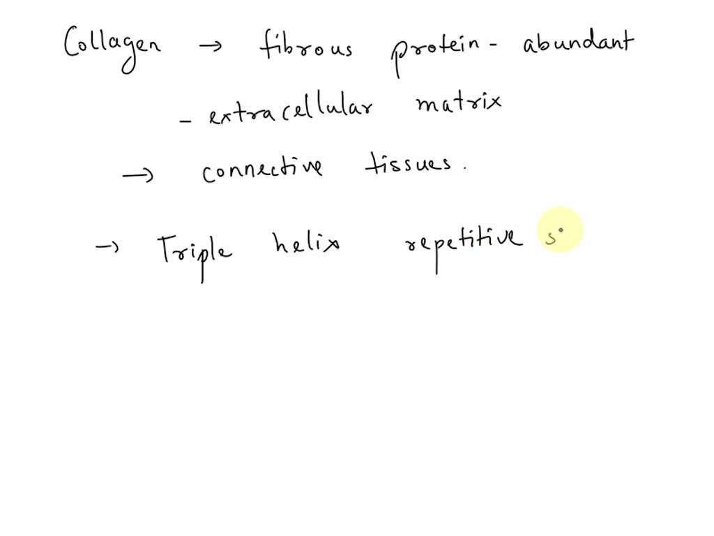 SOLVED: A fibrous protein such as collagen typically Typically soluble ...