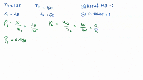 use-the-following-information-to-complete-steps-a-through-d-below-random-sample-of-n1-135-individuals-results-in-x1-40-successes-an-independent-sample-of-n2-160-individuals-results-in-x2-60-69408