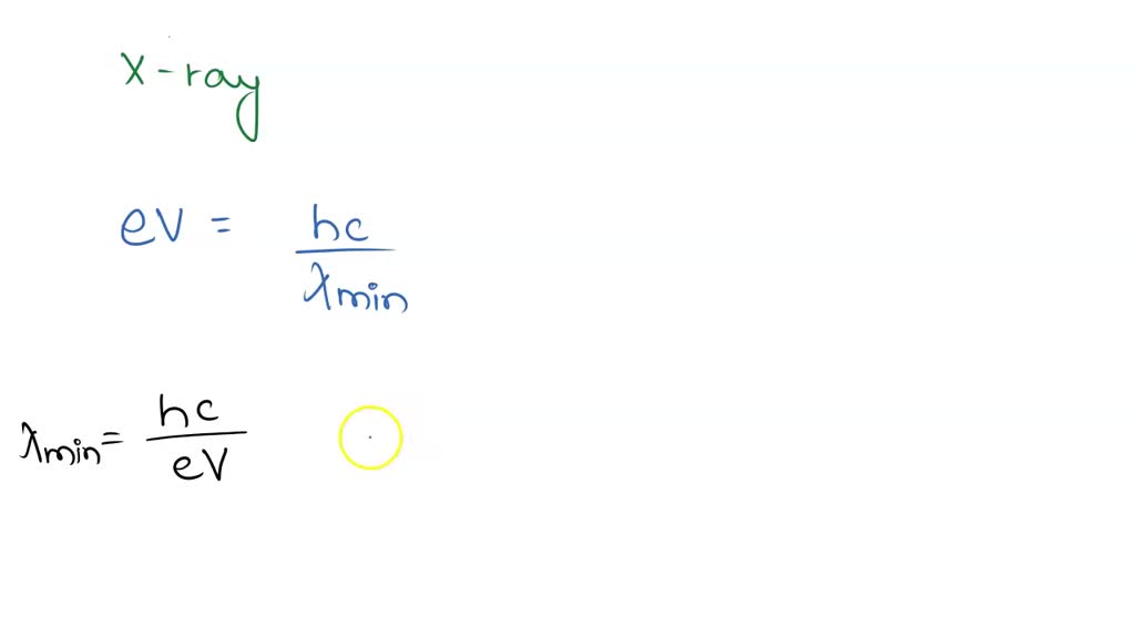 SOLVED An xray tube operating at 30 kV, will emit xray of minimum
