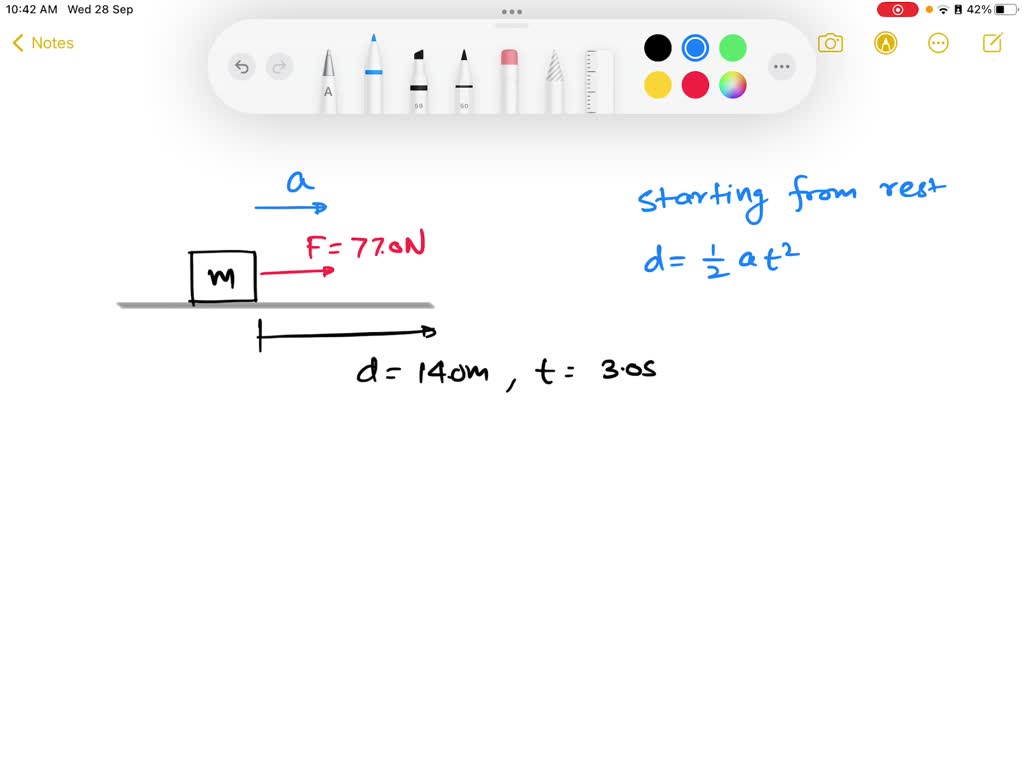 SOLVED: A dock worker applies a constant horizontal force of 77.0 N to ...