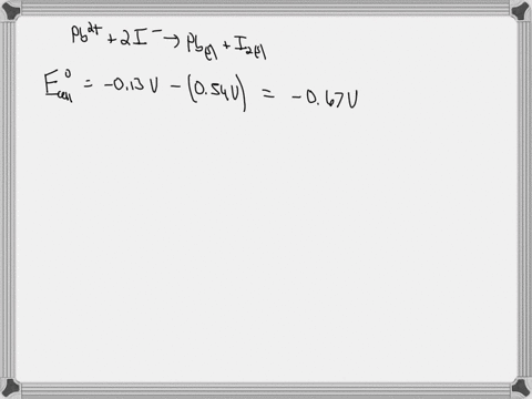 use-standard-reduction-potentials-to-calculate-the-standard-free-energy-change-in-kj-for-the-reaction-1-pb2aq-2i-aq-pbs-i2s-answer-kj-k-for-this-reaction-would-be-_________greaterless-than-o-32803