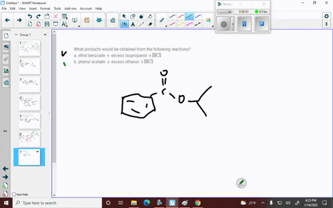 what-products-would-be-obtained-from-the-following-reactions-a-ethyl-benzoate-excess-isopropanol-mat-81692