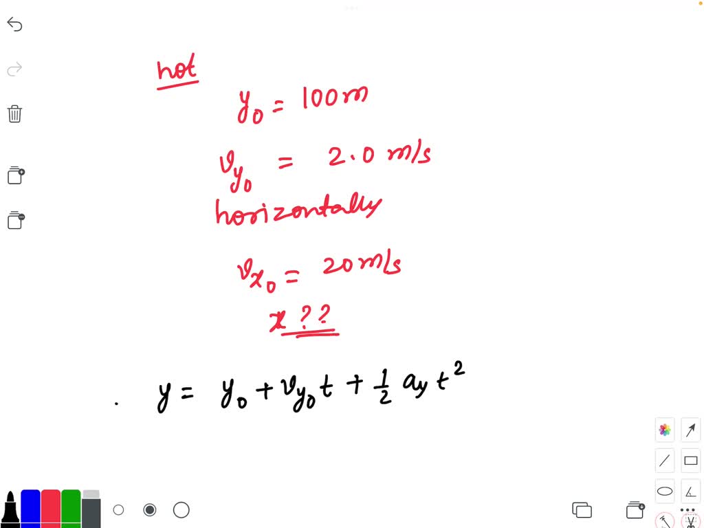 SOLVED At a particular instant, a hot air balloon is 100 m in the air