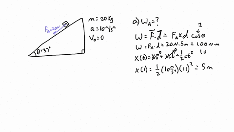 a-block-of-mass-2-cdot-0-mathrmkg-is-pushed-down-an-inclined-plane-of-inclination-37circ-with-a-forc-81488
