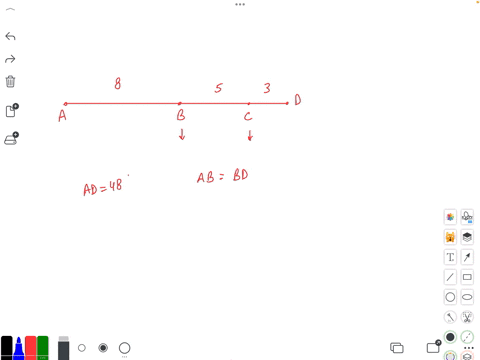 find-the-value-of-the-variable-points-b-and-c-divide-overlinea-d-in-the-ratio-853-a-d48-show-that-a-bb-d-hint-let-a-b8-x