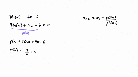 use-newtons-method-to-approximate-the-solution-to-the-equation-9lnx4x6-use-x03-as-your-starting-value-to-find-the-approximation-x2-rounded-to-the-nearest-thousandth-90415