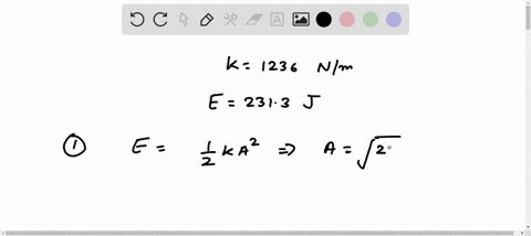 1-a-horizontal-spring-with-spring-constant-1236-nm-is-oscillating-and-has-a-total-mechanical-energy-of-2313-joules-what-is-the-amplitude-of-vibration-in-metres-to-2-significant-figures-2-if-22742