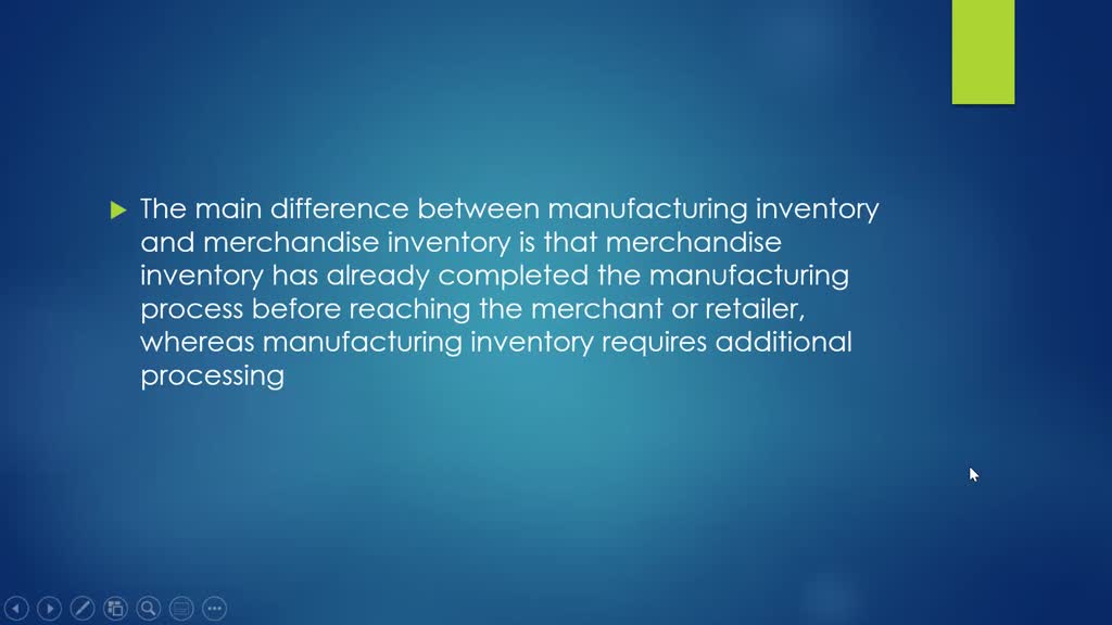 SOLVED Describe how the inventory accounts of a manufacturing company
