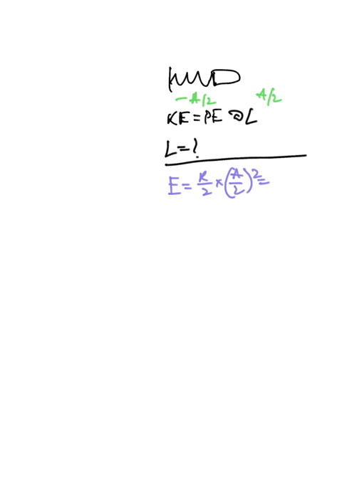 an-object-attached-to-the-end-of-a-spring-slides-on-a-horizontal-frictionless-surface-with-simple-harmonic-motion-assume-the-maximum-displacement-of-the-object-is-a2-so-that-it-oscillates-be-79667