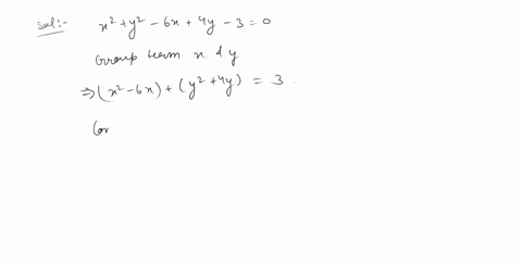 complete-the-square-to-write-the-equation-of-the-circle-in-standard-form-then-graph-the-circle_-x2-y2-_-6x-4y-3-0-step-1-group-terms-first-x-and-then-y-x2-_-6x-32-4y-3-step-2-complete-the-sq-96608