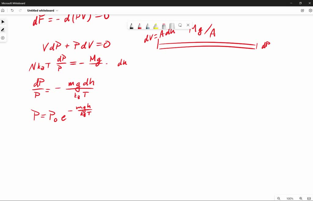 SOLVED Barometric pressure can be understood using the Boltzmann