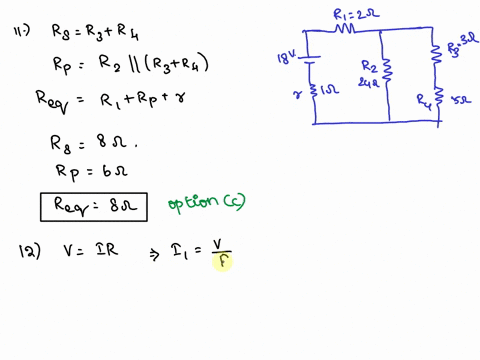 the-circuit-shown-below-contains-four-resistors-and-one-real-battery-having-an-emf-of-1800-v-and-aninternal-resistance-r-100-0-ri-200-q-800-r3-300-q-r2-240-q-00-q-ra-500-q-11-the-equivalent-12857